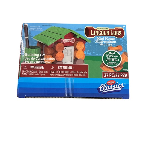Lincoln Logs Mini Home Building Set - 27 Pieces - Picture 1 of 7